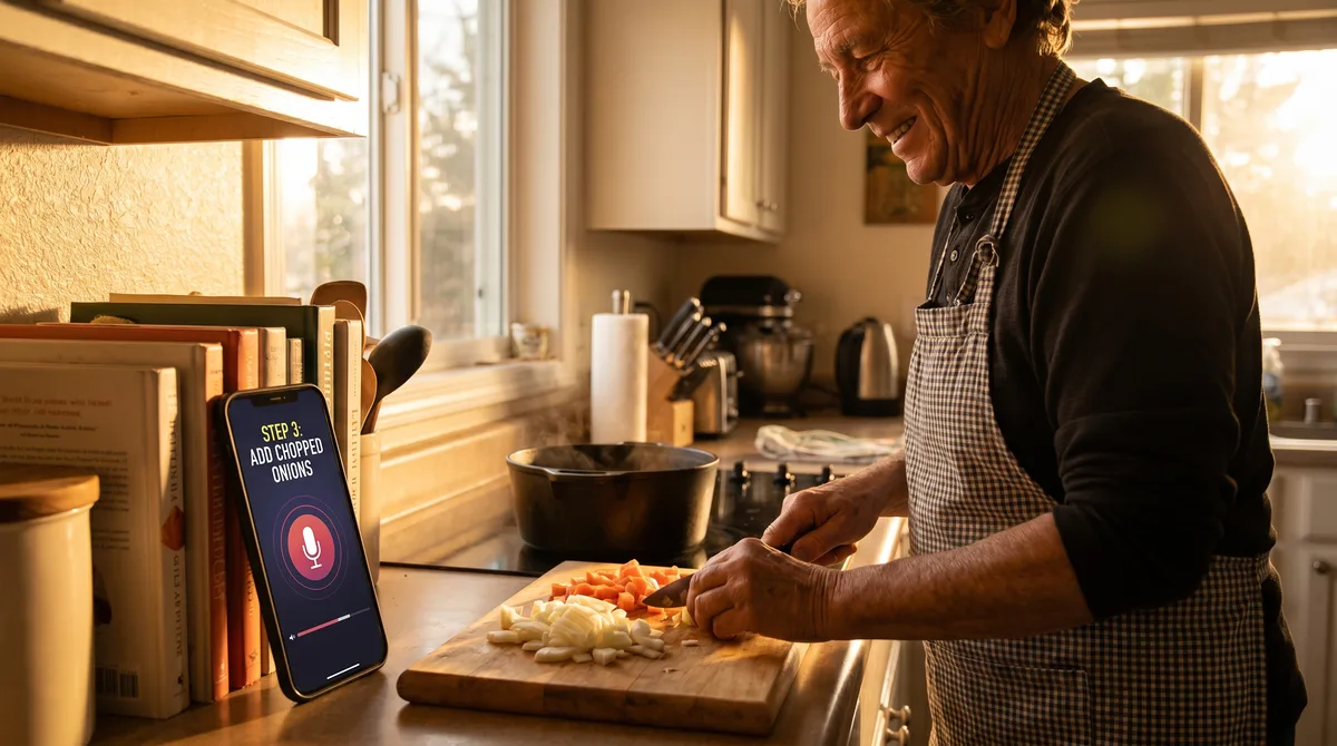 Cooking with Vision Impairment: How Voice Mode Helps