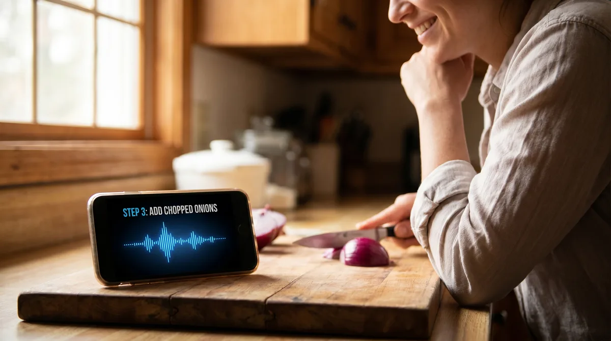 Read Recipe Steps Aloud: TTS for Hands-Free Cooking
